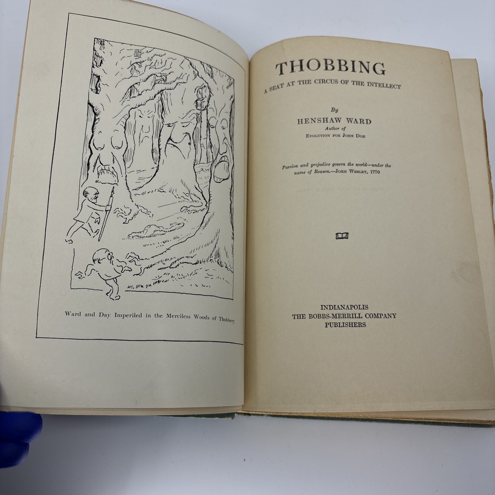 Thobbing : A Seat At The Circus Of The Intellect (Hardcover 1926) Henshaw Ward