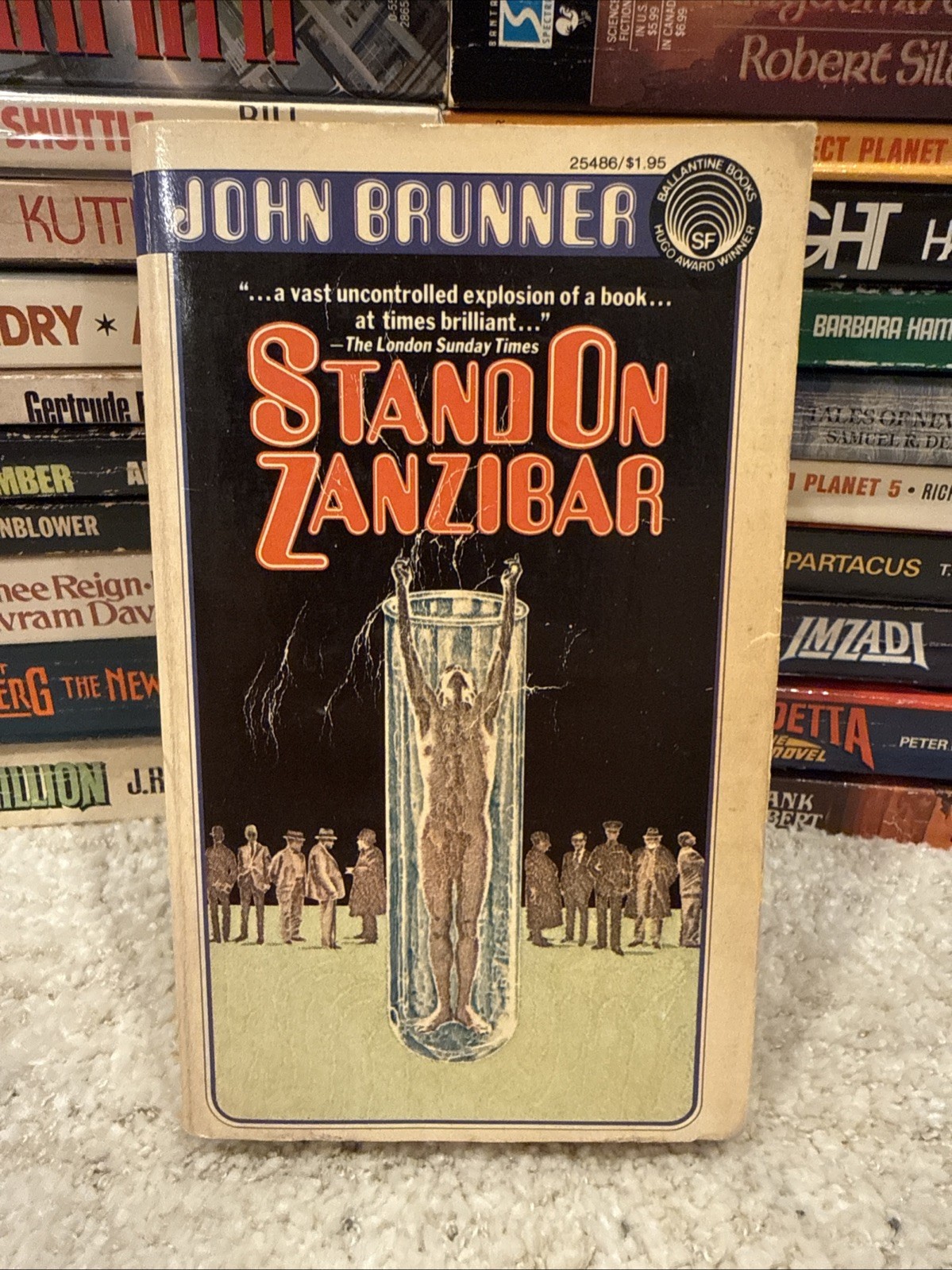 Stand On Zanzibar John Brunner 1969 Sixth Printing Sci-Fi Ballantine Paperback
