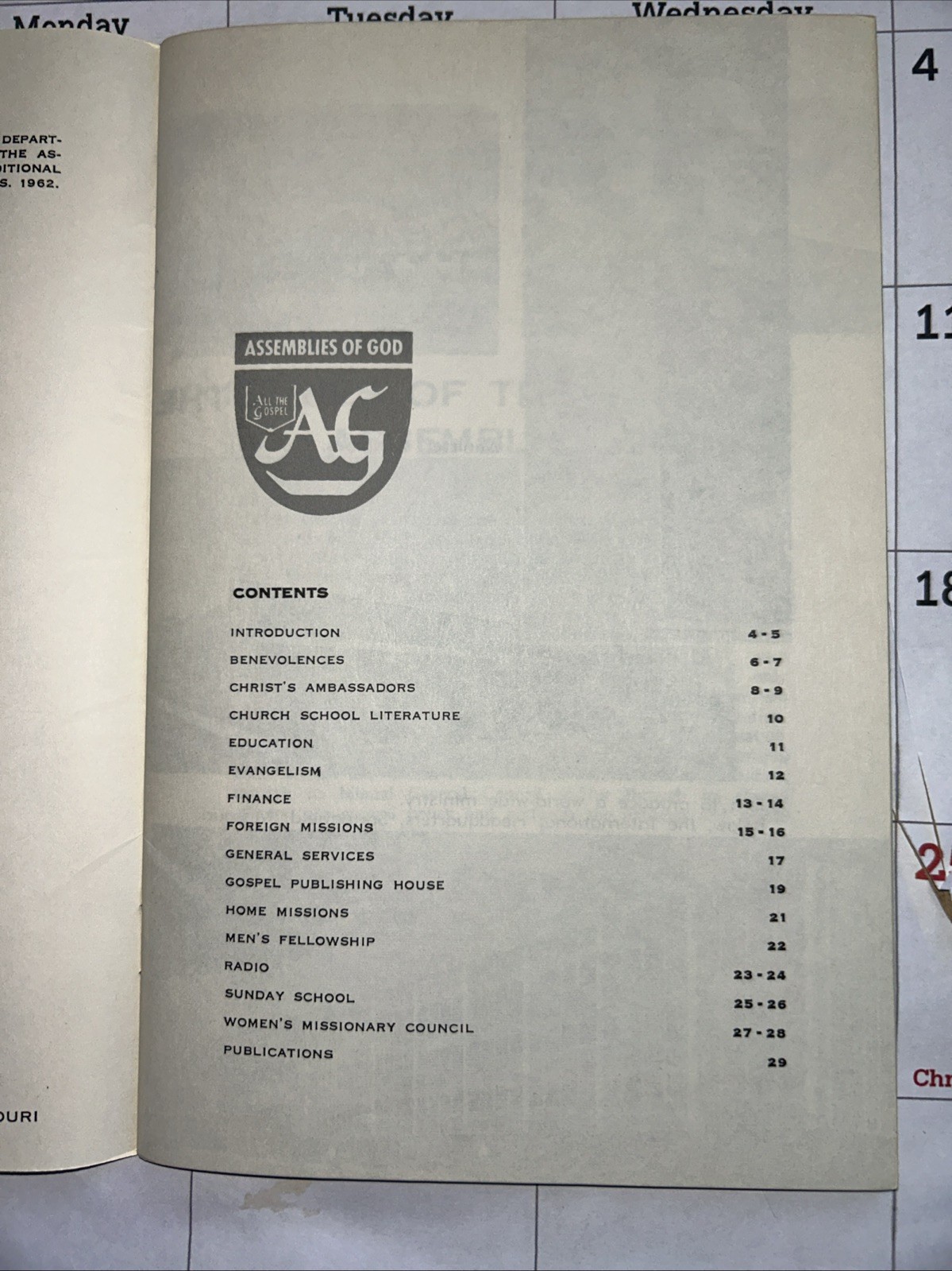 Many Members – One Body – Assemblies of God – 1962 – 29 pages – Pentecostal