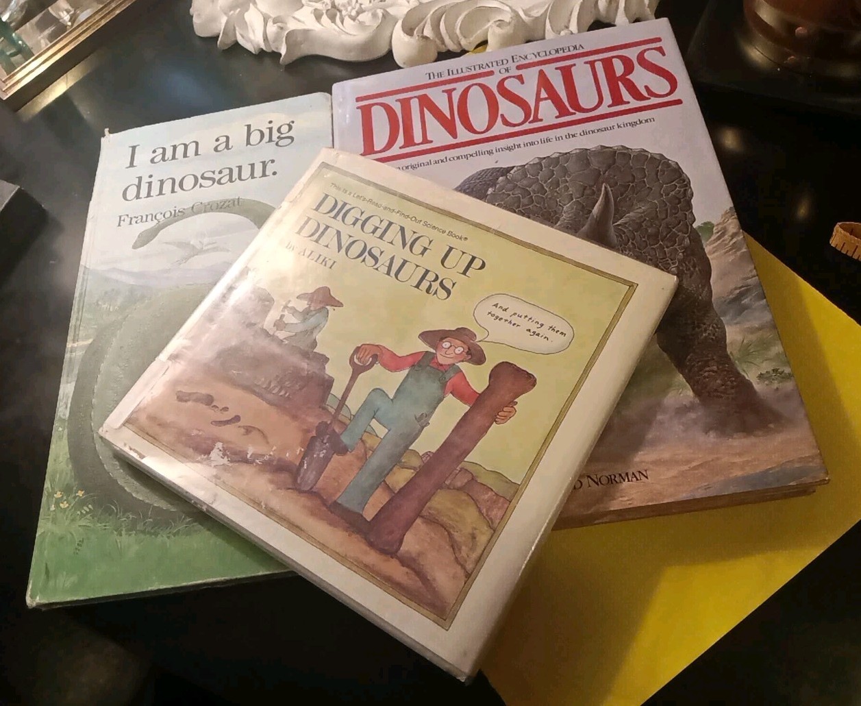 3 Hardcover Lot Of Dinosaurs Books Actually For Any Age Showing Interest …AX..