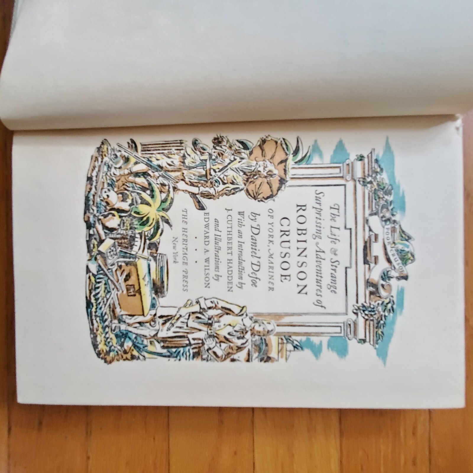 Robinson Crusoe Daniel Defoe Limited Edition Club Illustrated 1930 HC Slipcase