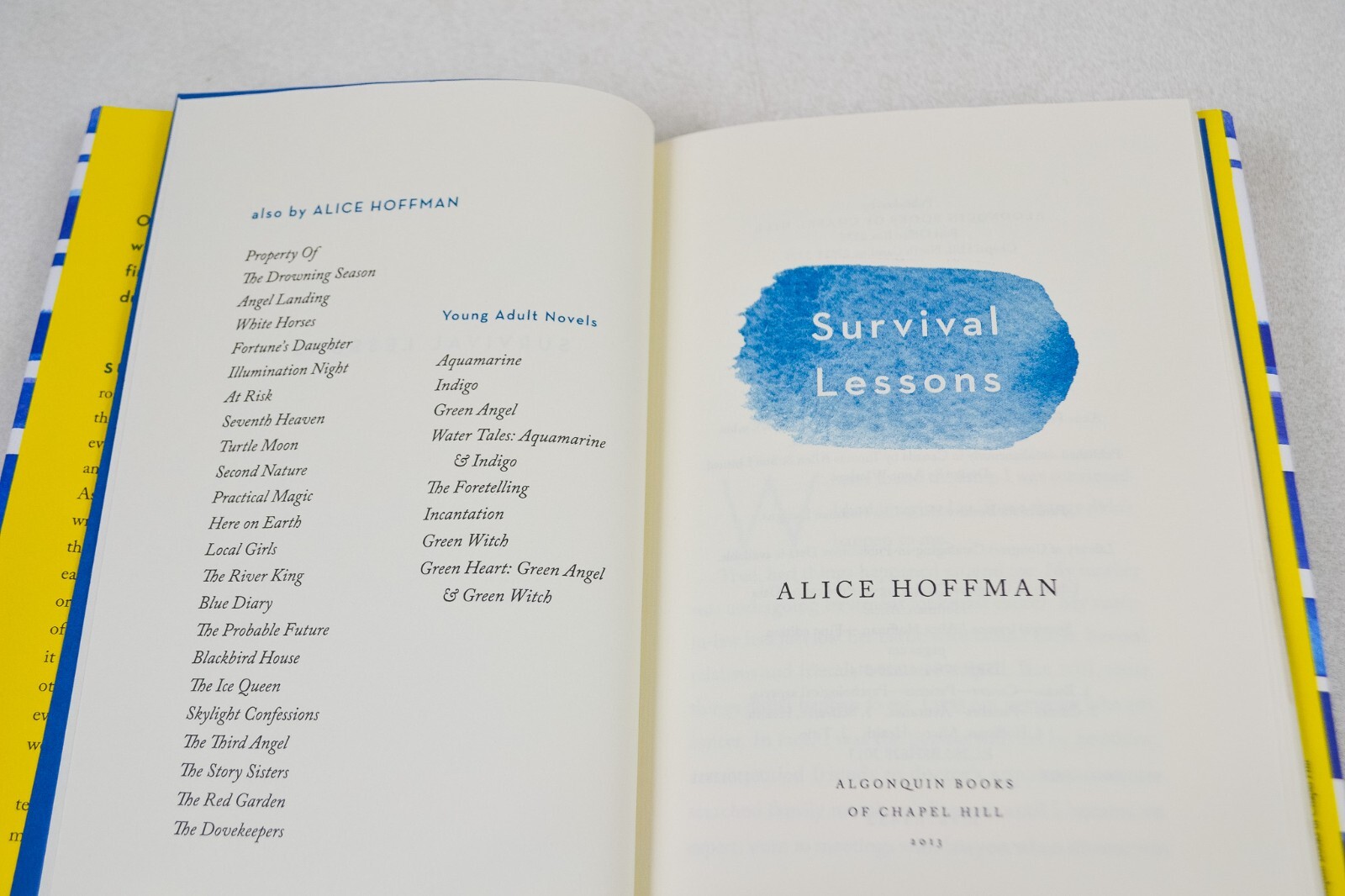 Signed Survival Lessons Alice Hoffman Inspirational Memoir 1st/2nd Ed