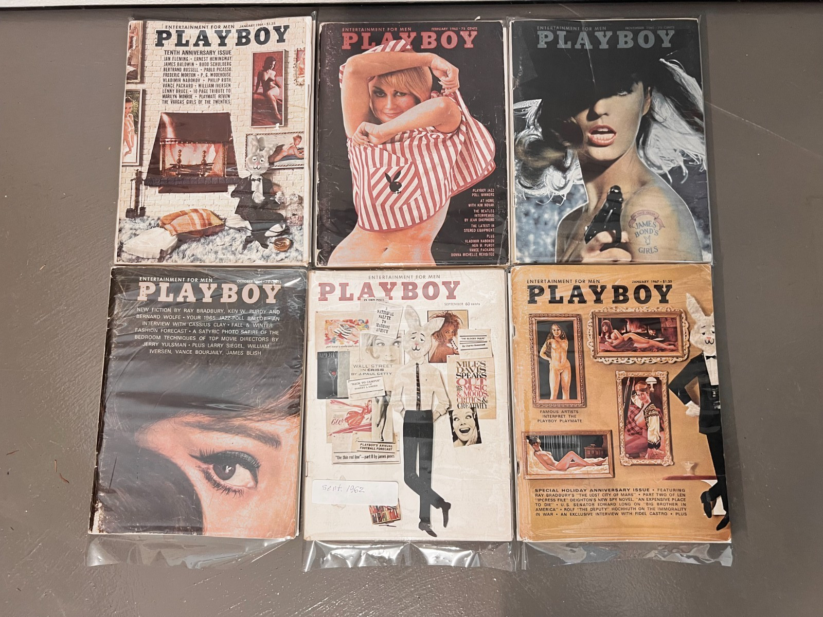 1960’s Era Vintage Playboy Magazines ￼