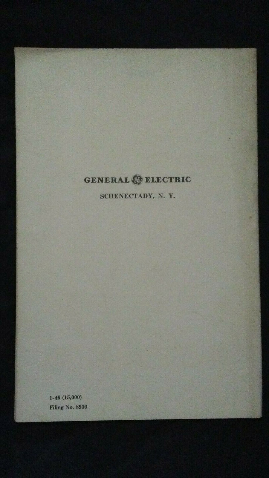 Harnessing the Electron GENERAL ELECTRIC INDUSTRIAL ELECTRONICS Booklet