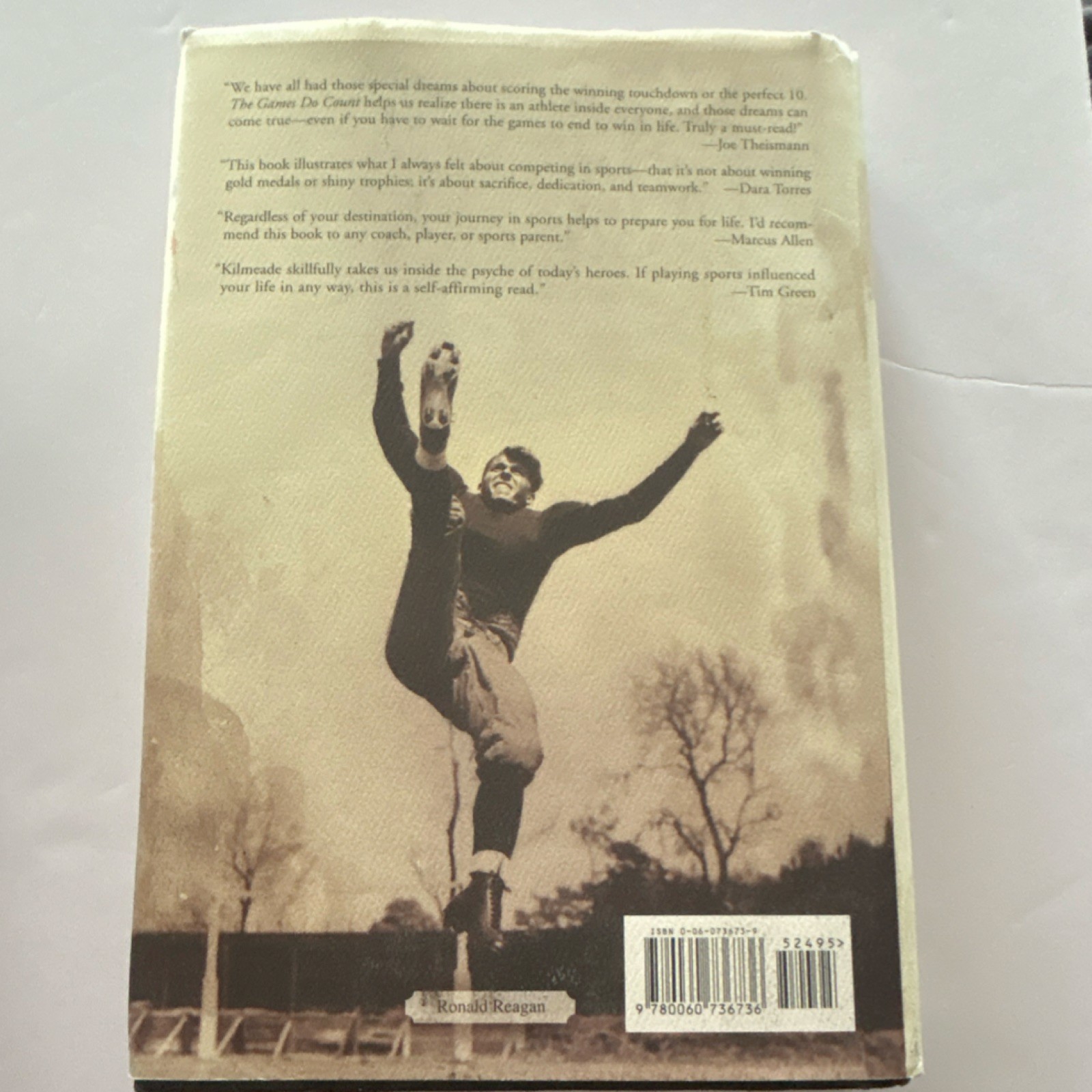 The Games Do Count Brian Kilmeade Hardcover Sports Biography Dust Jacket