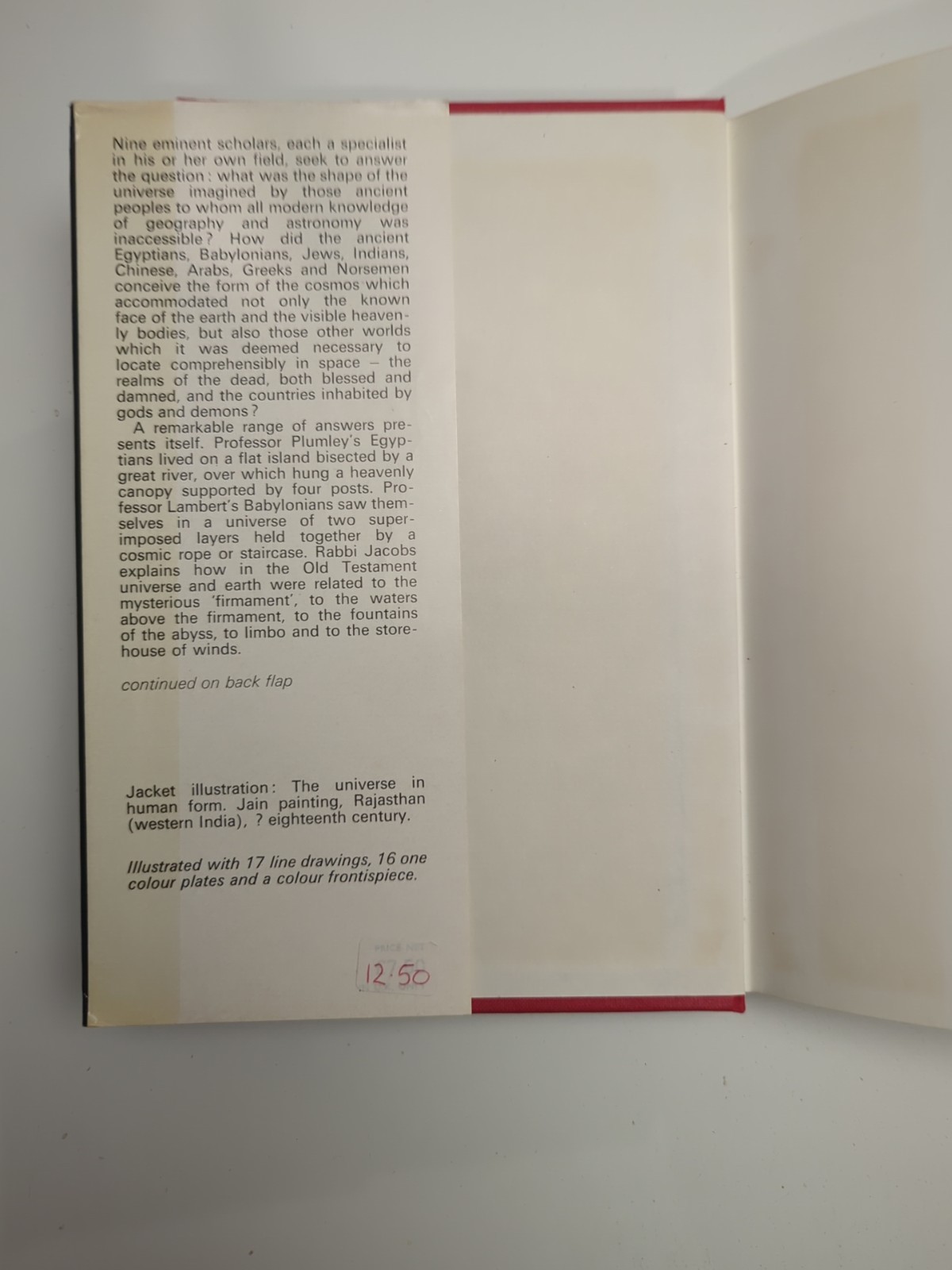 Ancient Cosmologies By Carmen Blacker Hardcover 1st Edition Dust Jacket 1975
