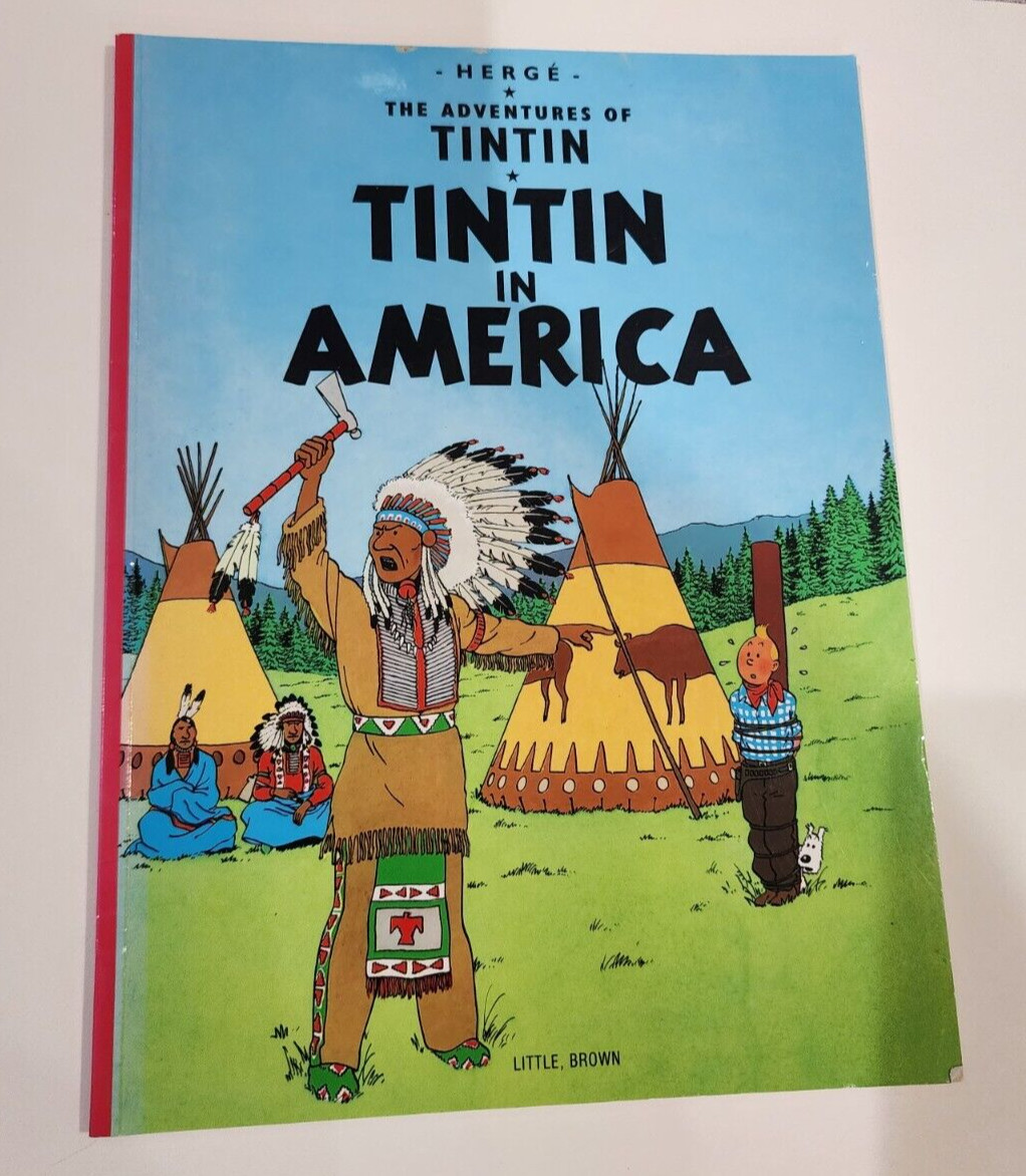Adventures of Tintin in America , books by Herge Comic, paperback Little, Brown