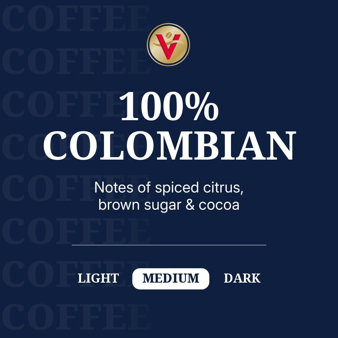 100% Colombian, Medium Roast, 42 Count, Single Serve Coffee Pods for Keurig K-Cu