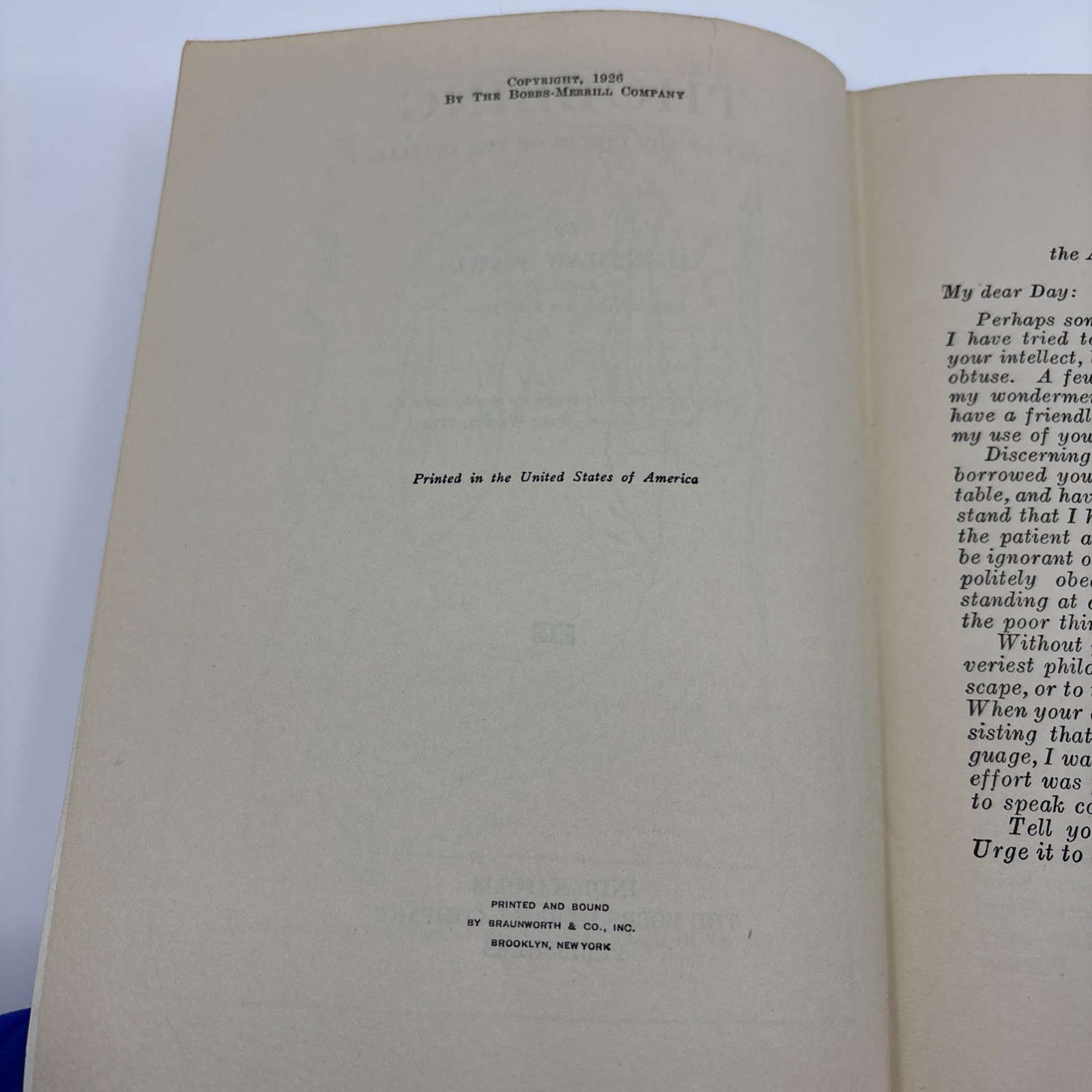 Thobbing : A Seat At The Circus Of The Intellect (Hardcover 1926) Henshaw Ward