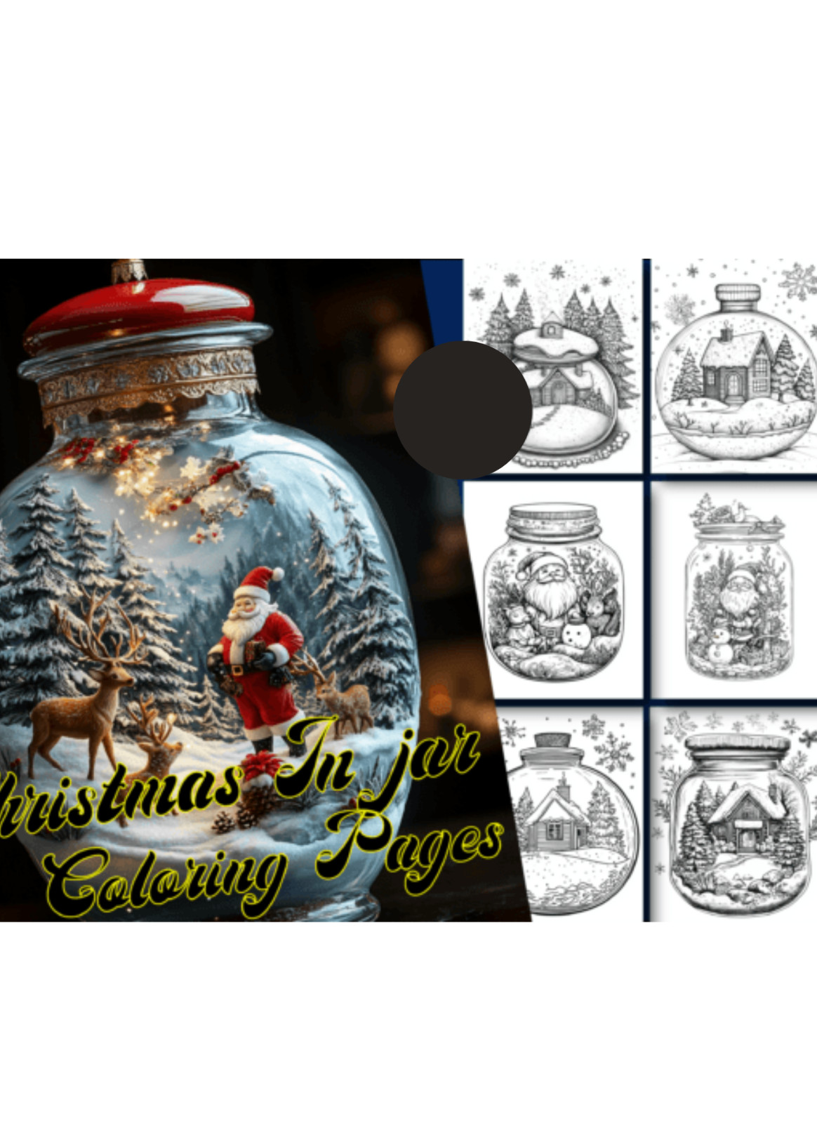 Christmas in a jar coloring books hours of fun for all