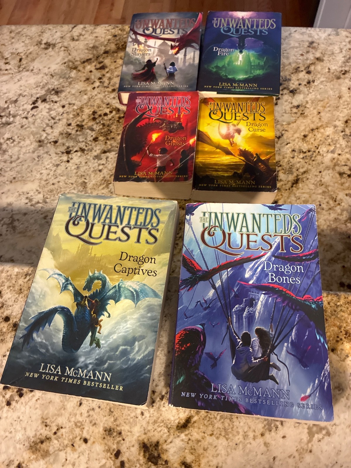 The Unwanteds Quests Books 1-6 inComplete Set Lisa McMann HC & PB Very Good