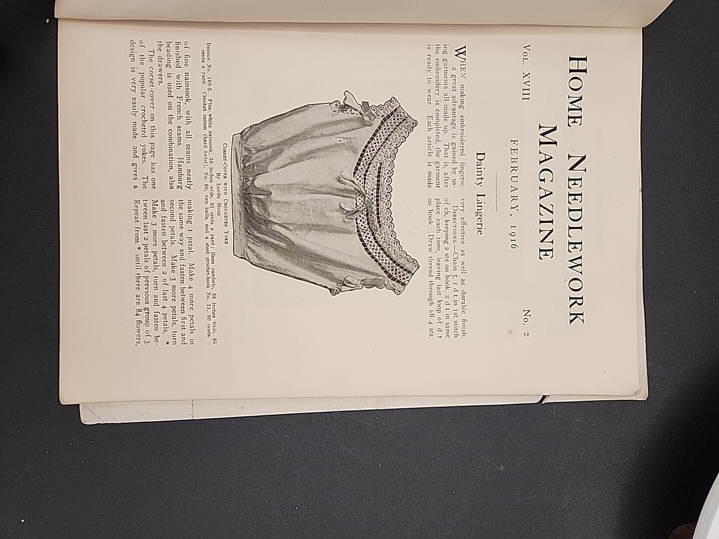 Home Needlework Magazine June 1915 / February 1916