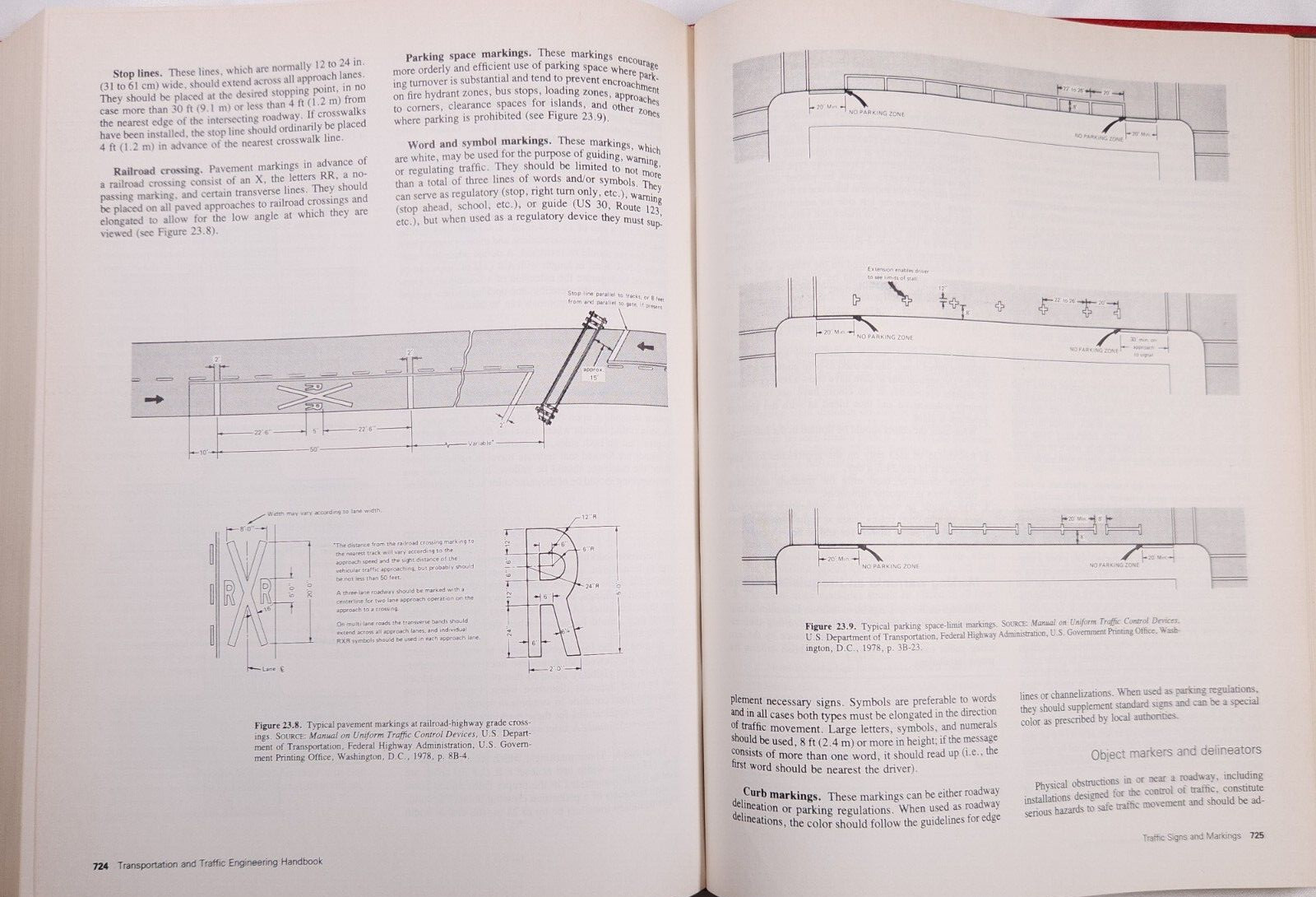 1982 Transportation And Traffic Engineering Handbook Second Edition ITE