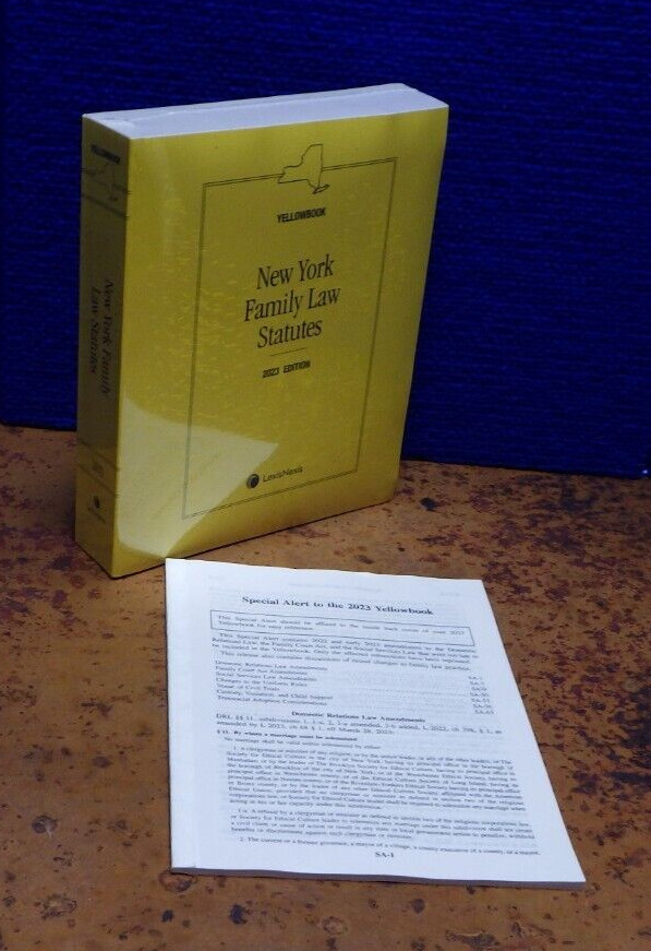 Sealed New York Family Law Statutes 2023 Edition & Supplement LexisNexis SC