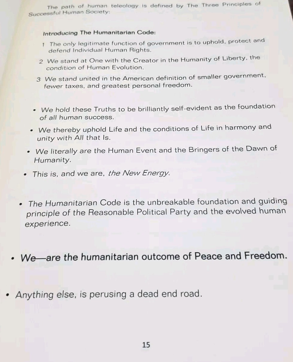 *SIGNED The Humanitarian Code A Book of Consciousness by J. Thomsen Paperback