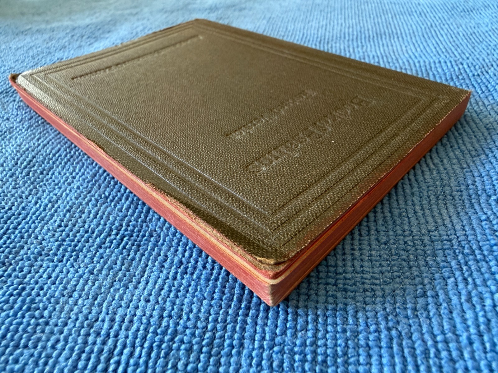 1901 Antique 4″ Book of Psalms revised ASV American Bible Society debossed cover