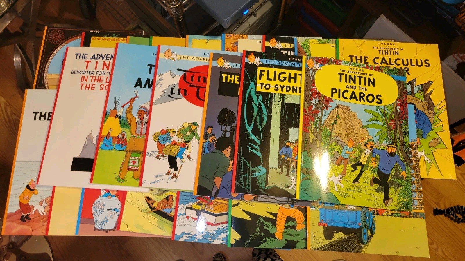 The Adventures of Tintin Box Set 23 Books Like New Complete Collection Hergé