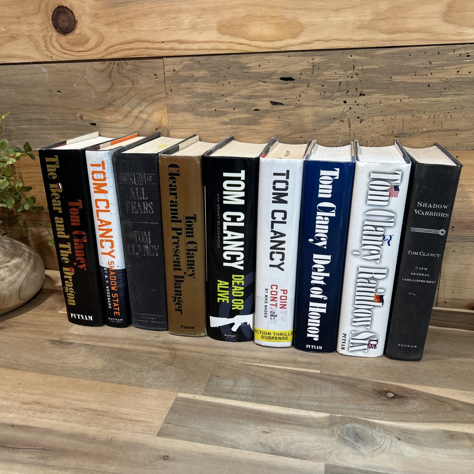 Lot Of 9 Tom Clancy Hardcover Books Mixed
