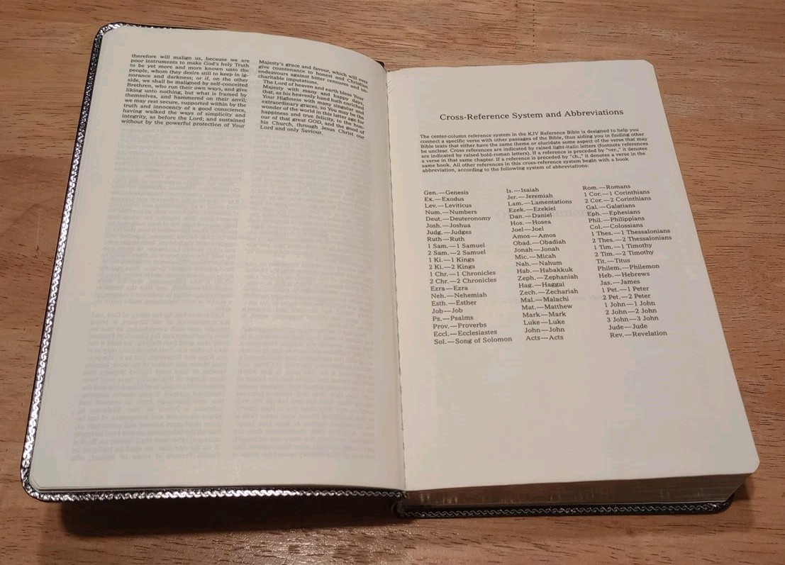 KJV Reference Bible ,Red Letter,Concordance,Maps Bonded Leather Zondervan 1994