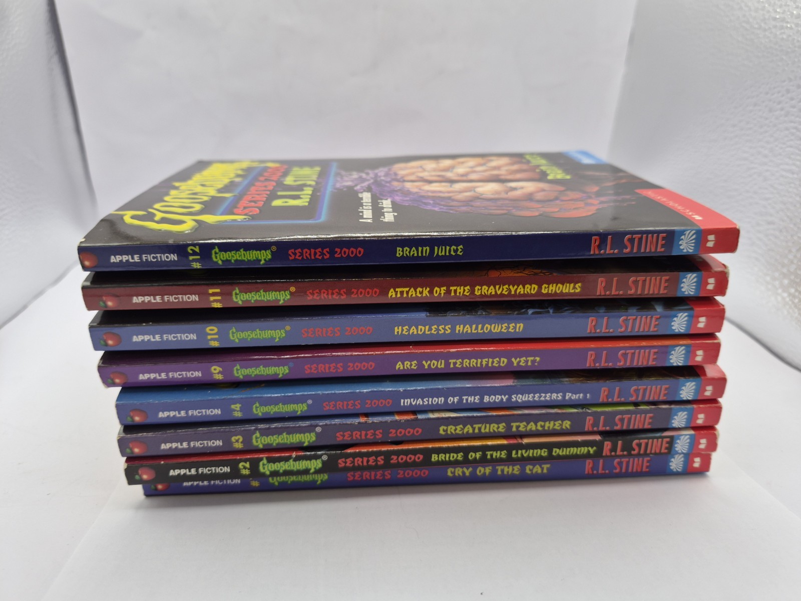 GOOSEBUMPS Series 2000 (Lot of 8) #’s 1, 2,3 4,9,10, 11,12 (Read title in photo)