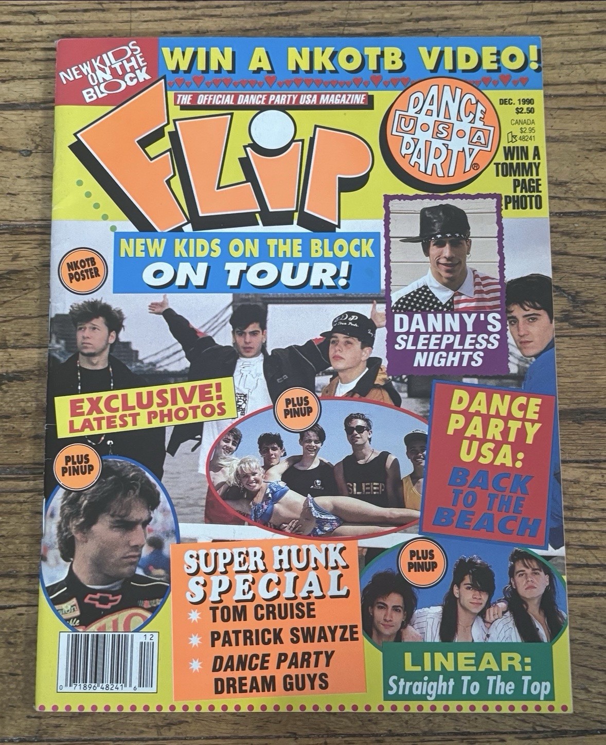 Flip Magazine December 1990 NKOTB Linear Dance Party USA Feldman Cruise Faustino