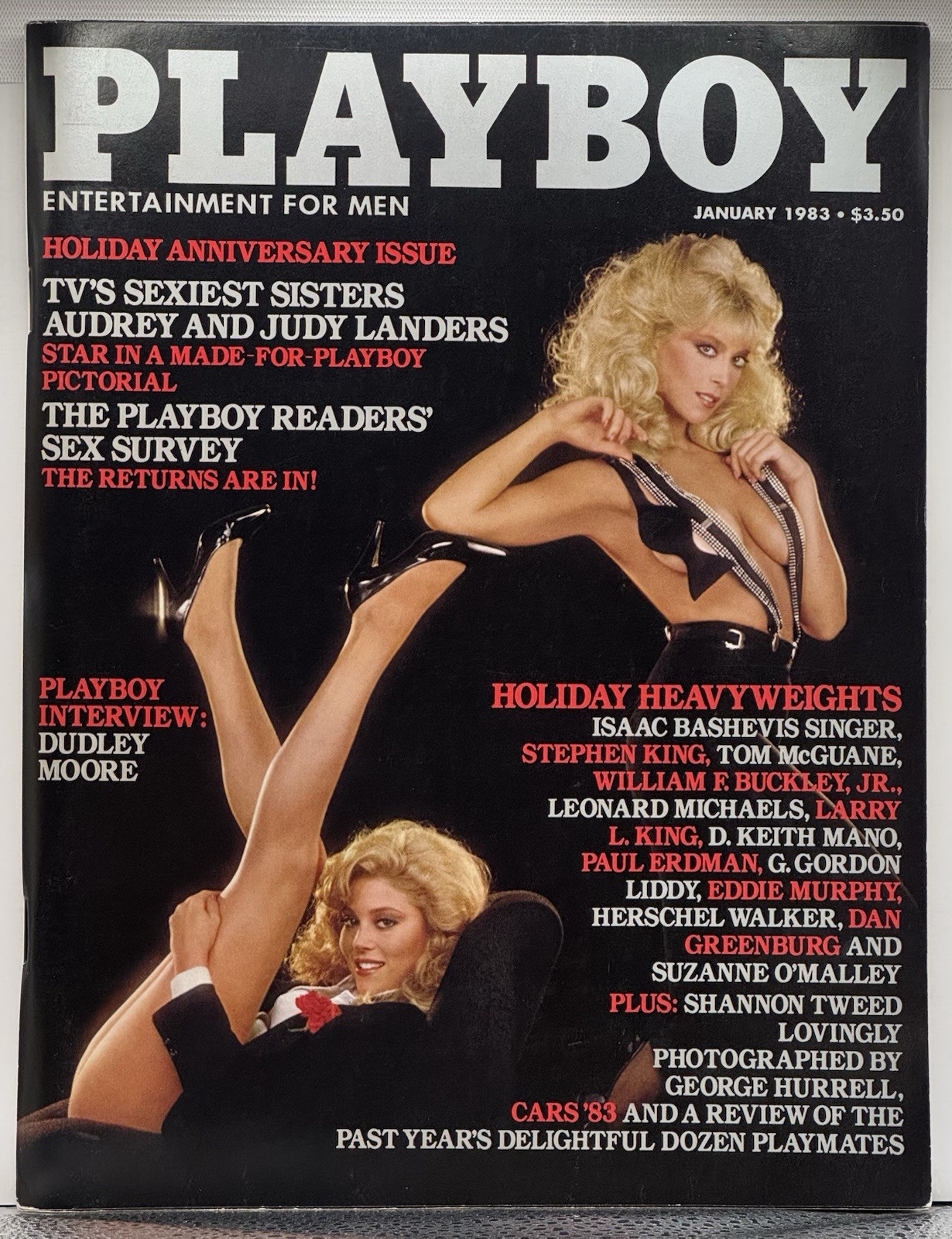 Playboy Magazine January 1983 🔥 CGs Audrey/Judy Landers 🔥 PM Lonny Chin 🔥 VF+