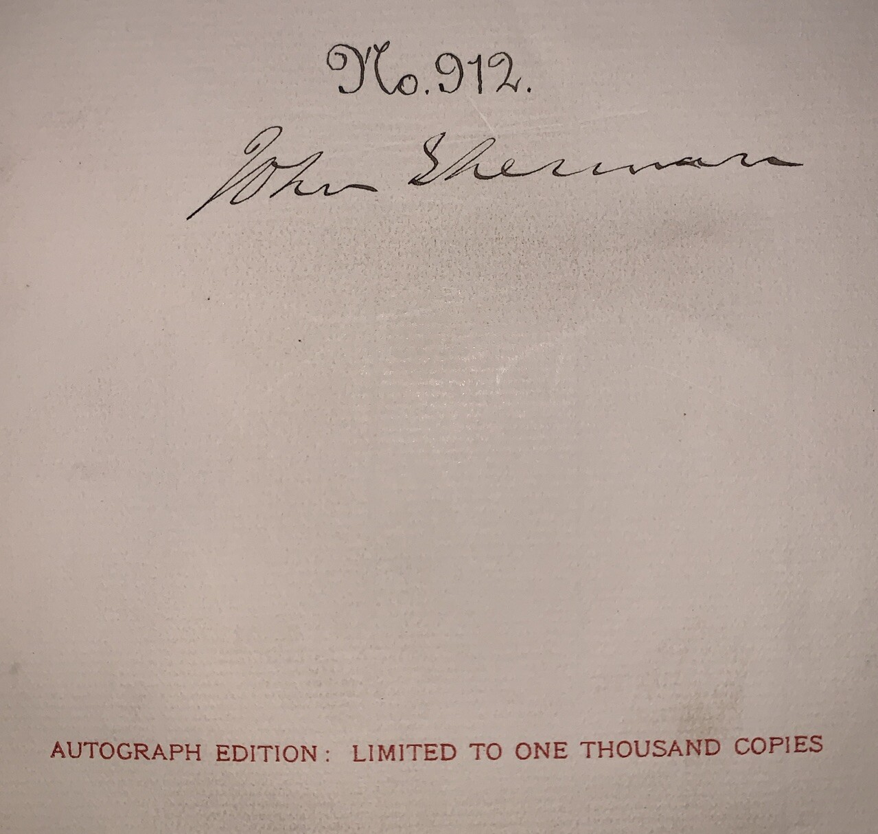SIGNED, FINE BINDING, 1895, JOHN SHERMAN, RECOLLECTIONS, HOUSE, SENATE & CABINET