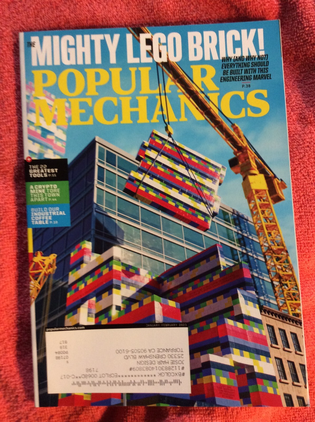 POPULAR MECHANICS JANUARY FEBRUARY 2023 MIGHTY LEGO BRICK 22 GREATEST TOOLS