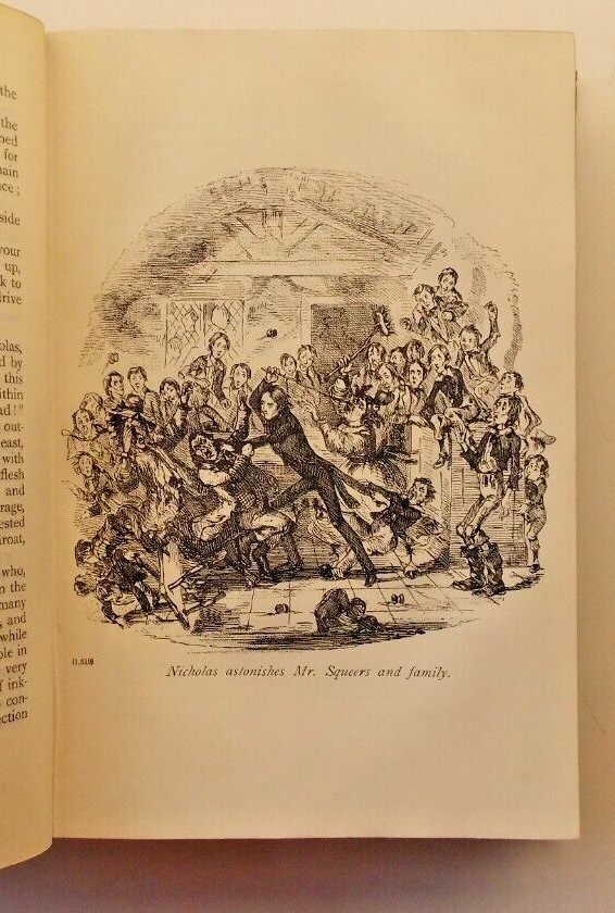 Charles Dickens Nicholas Nickleby 1912 Nelson Centenary edition hardback