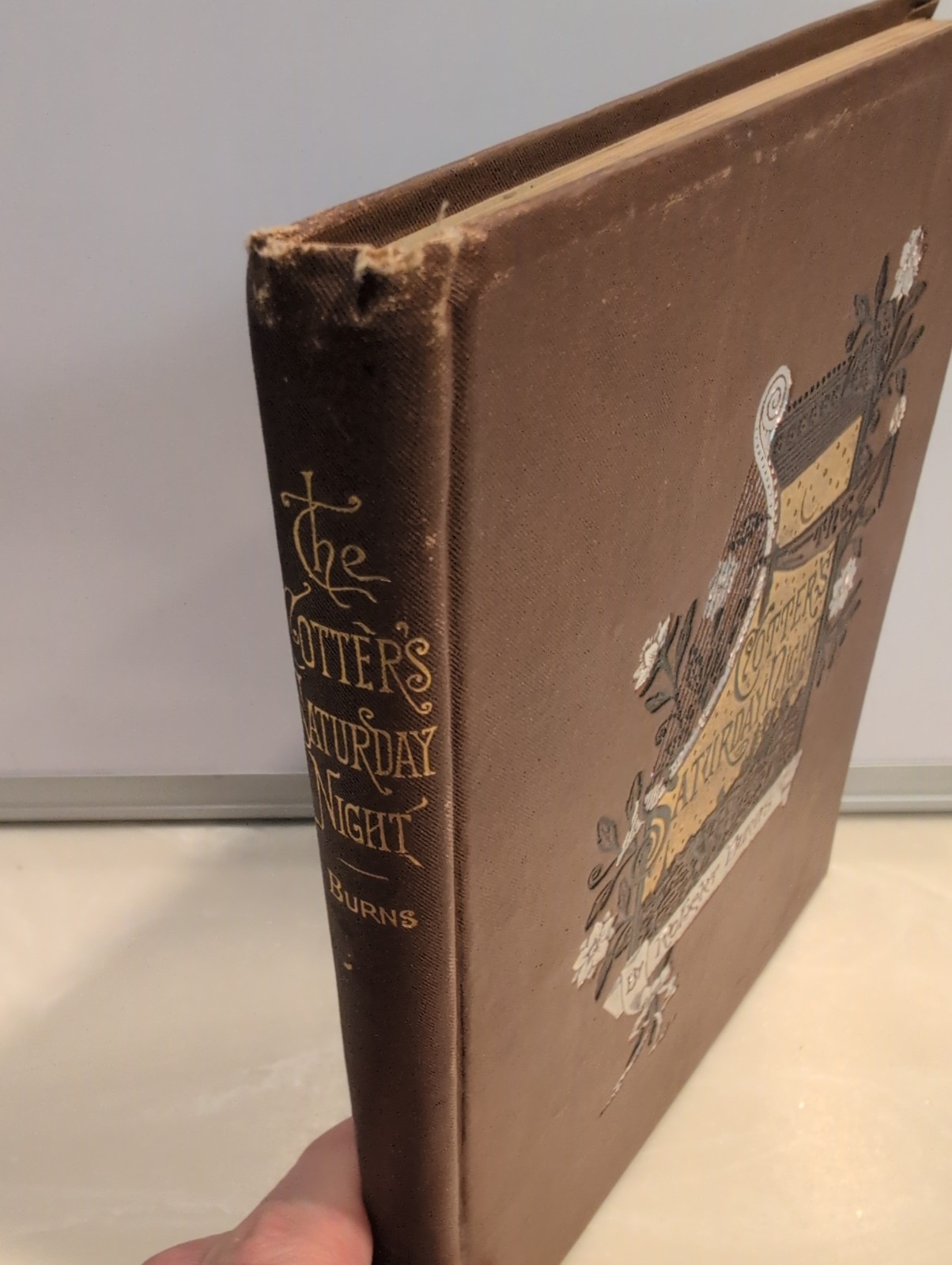 Cotter’s Saturday Night by Robert Burns 1800s Antique Illustrated F.A. Chapman