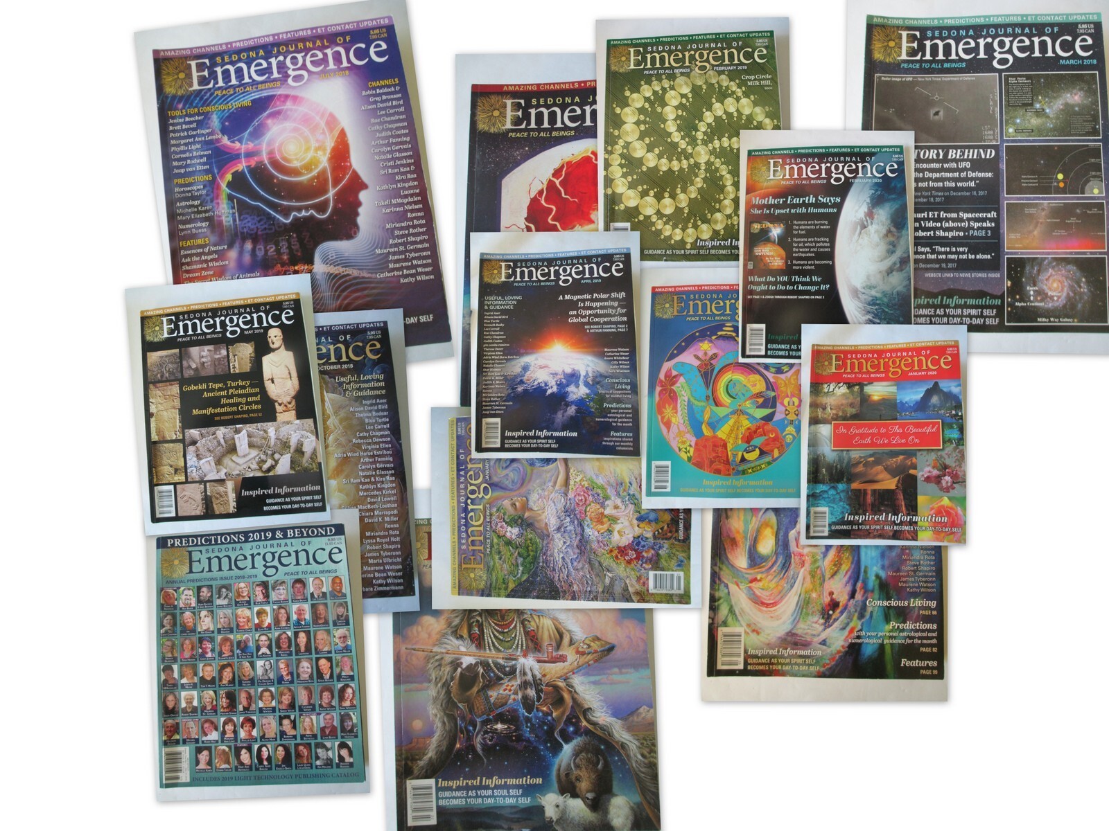 Sedona Journal of Emergence magazine issues your choice $8.99 + flat Shipping