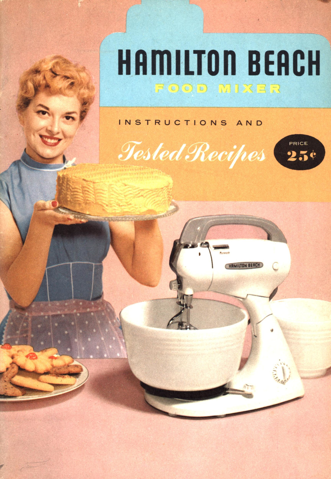 HAMILTON BEACH FOOD MIXER INSTRUCTIONS & TESTED RECIPES STAPLE BOUND PAPERBACK