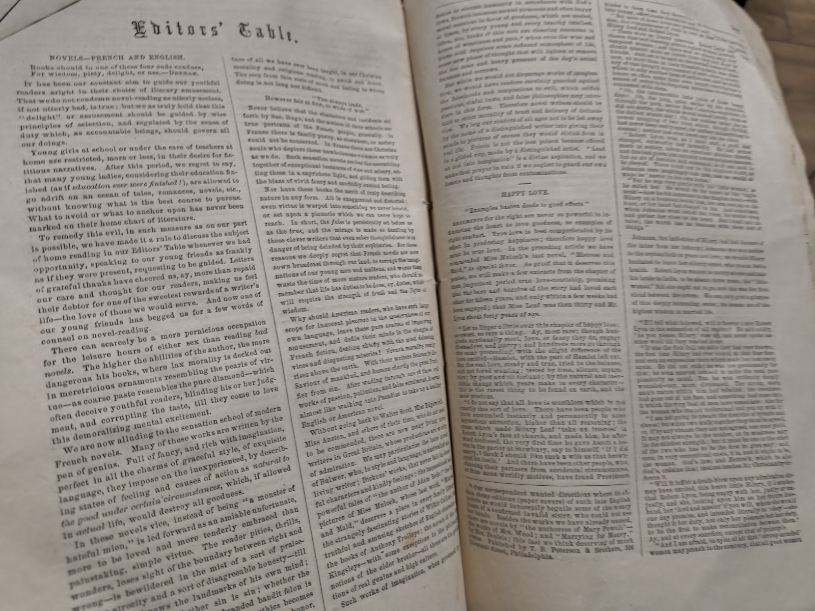 Godeys Lady Book 44 Pages 1 Page Tore Off 1862