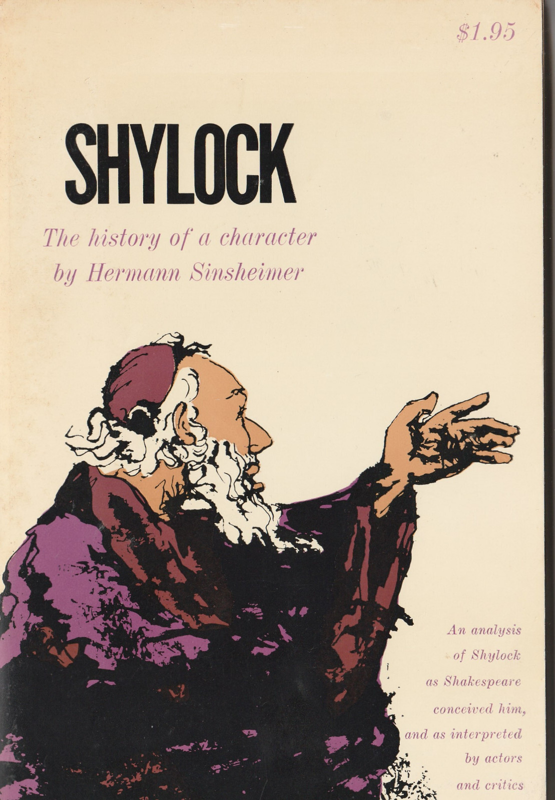 “Shylock”, Hermann Sinsheimer; Citadel Press trade paperback, 1964: very good!