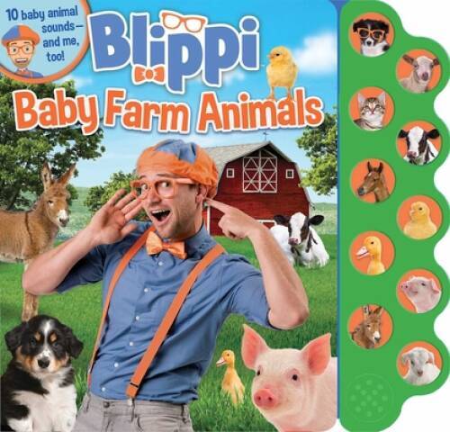 Blippi: Baby Farm Animals (10-Button Sound Books) – Board book – GOOD