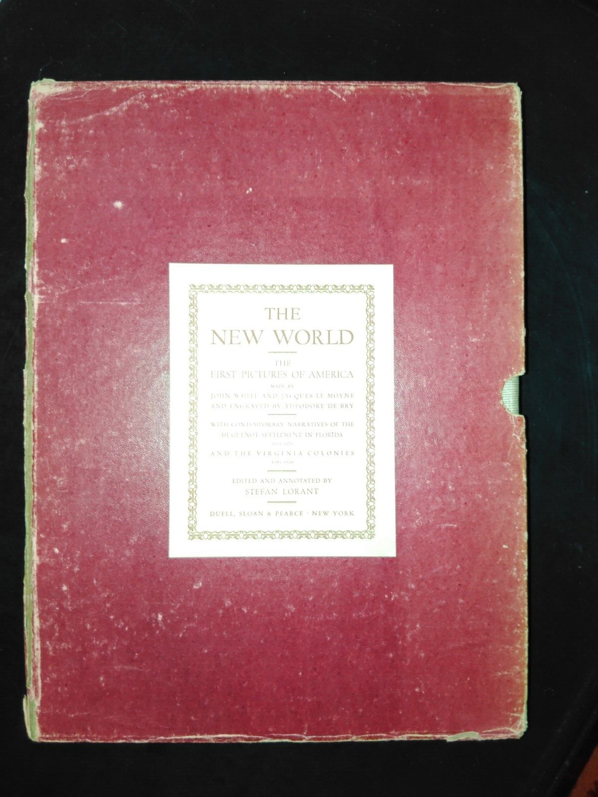 The New World: First Pictures of America by Stefan Lorant 1946 1st Ed. HC w/case
