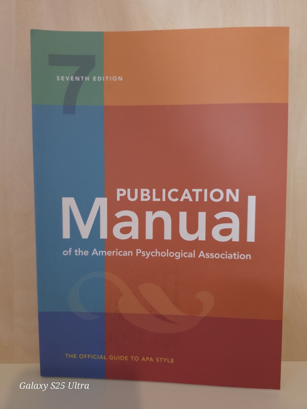 Publication Manual of the American Psychological Association 7th Edition