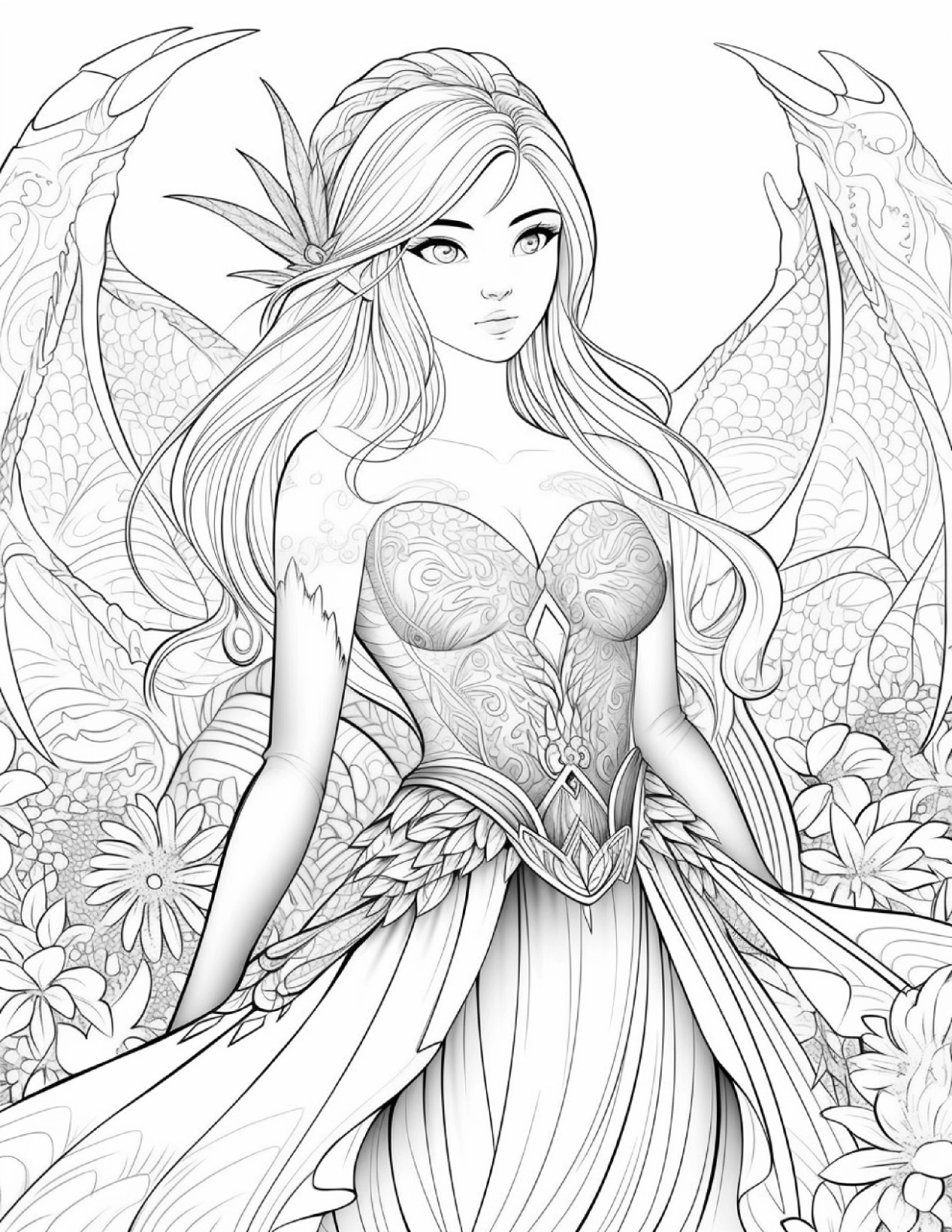 ✨ Dragon Fairy Coloring hoursof fun 5. Spiral Bound Coloring BookHOURS OF FUN