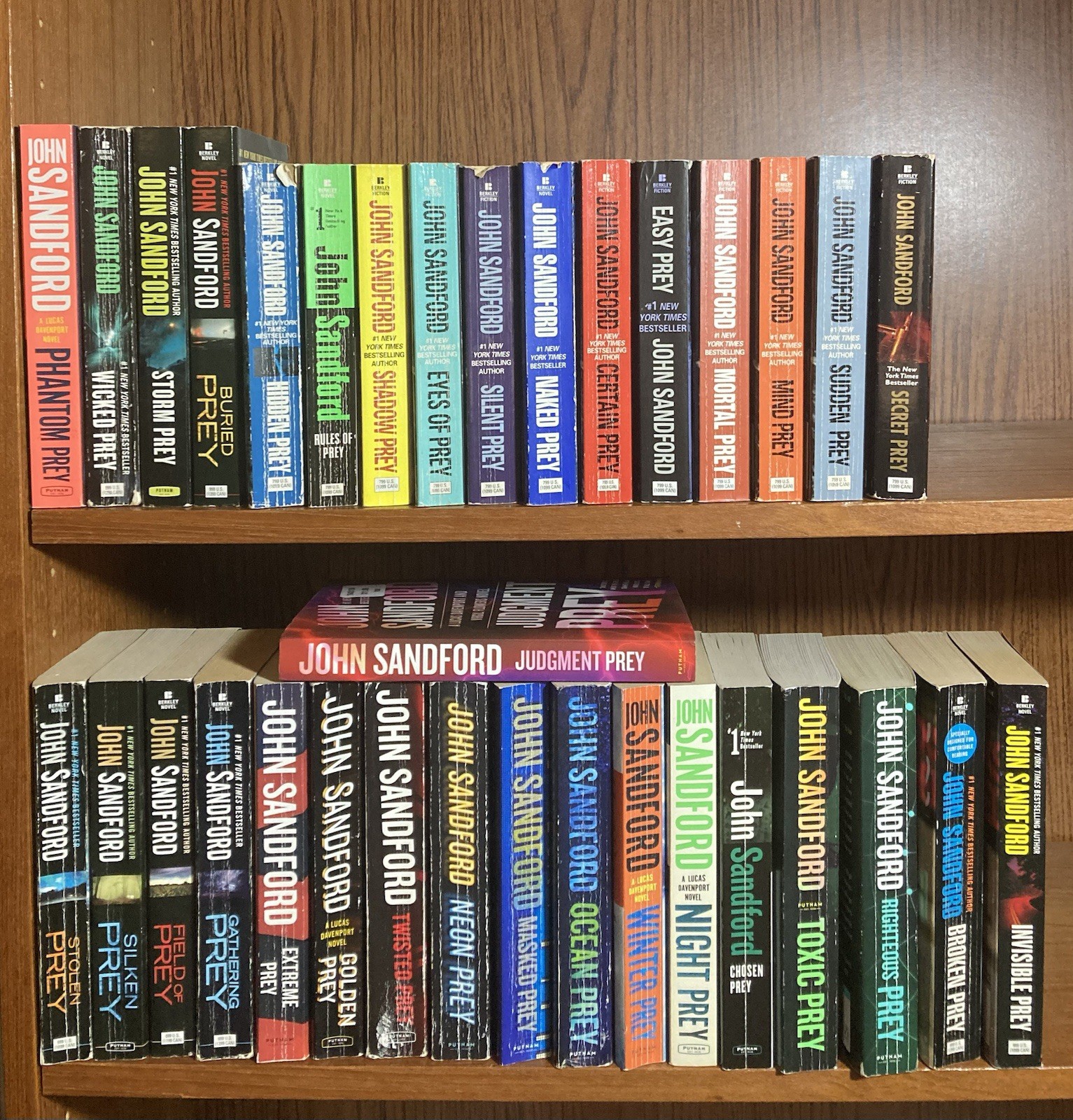 John Sandford NEAR COMPLETE PREY SERIES #1-34 of 36 Paperback Book Lot