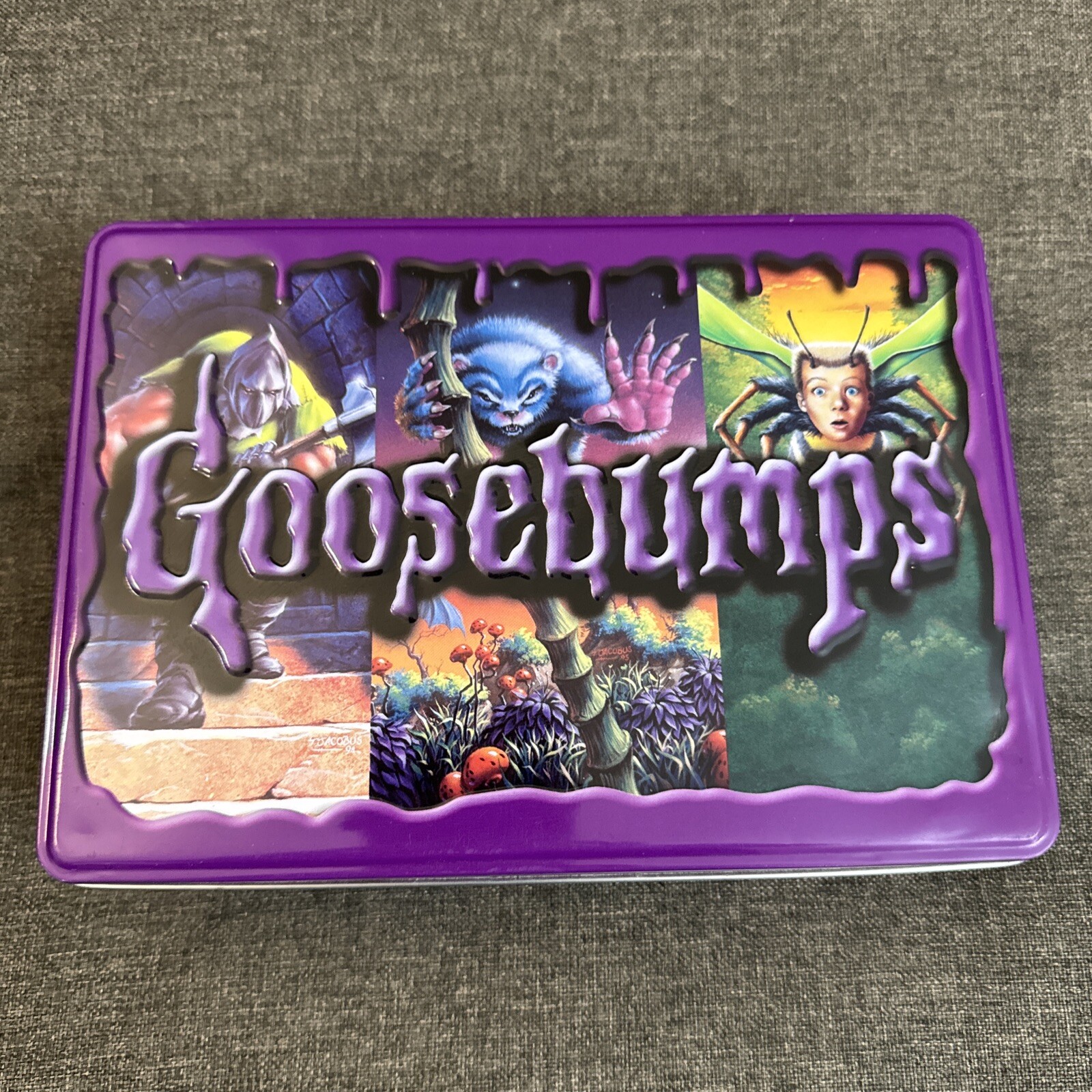 GOOSEBUMPS Retro Scream Tin Box 25th Anniversary Collector 5 Books Good Cond.