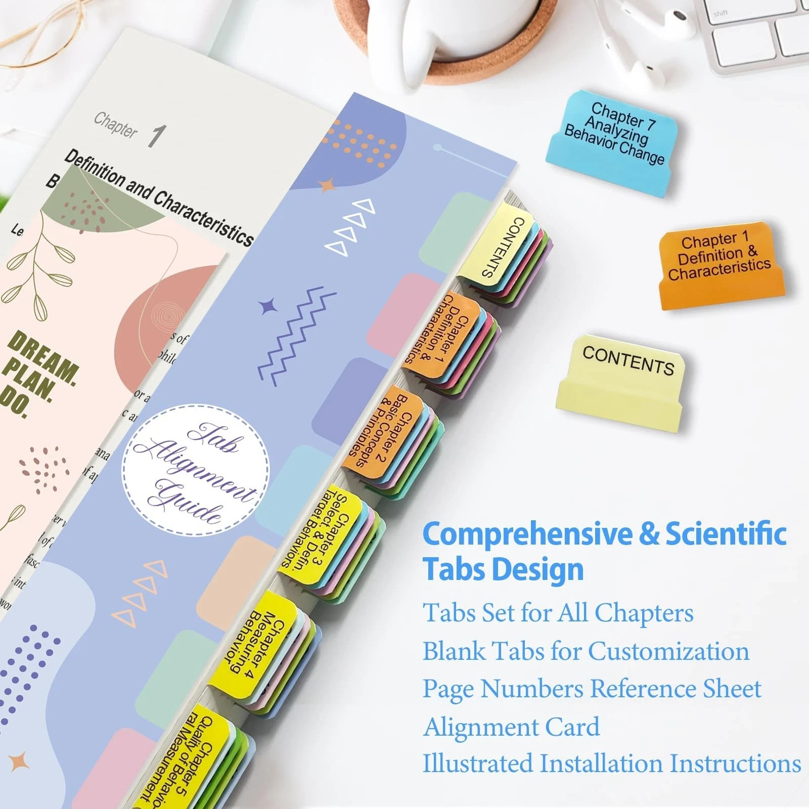 Index Tabs for Applied Behavior Analysis Cooper 3rd Edition, Complete Book Ta