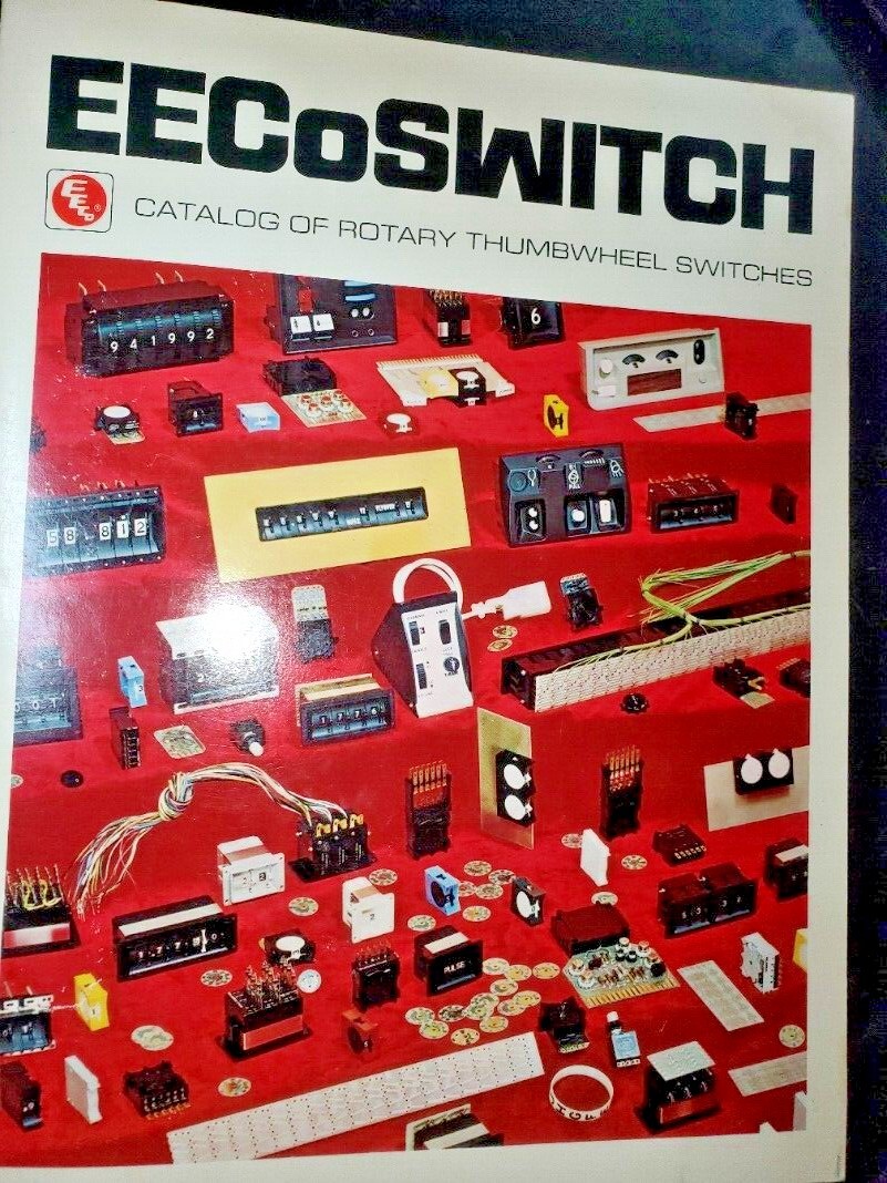 EECoSwitch 1972 Catalog 76 Pages Rotary Thumbwheel Switches