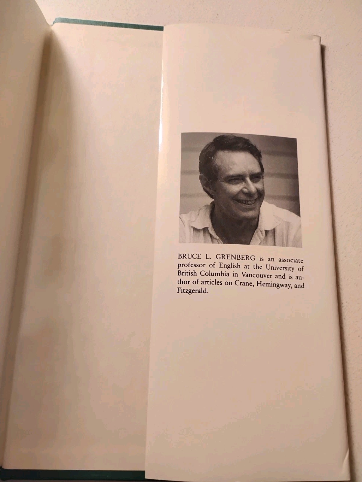 Signed Bruce Grenberg To Bernard Rosenthal, Some Other World to Find MELVILLE HC