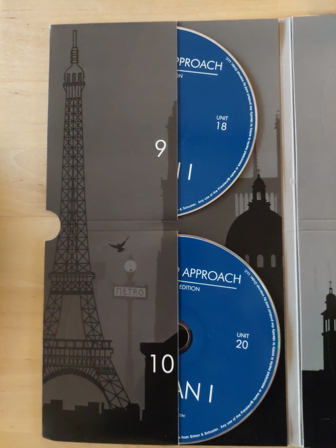 ***Discs 9–16*** Pimsleur Approach Gold Edition Italian 1 an 8‑CD Set Used
