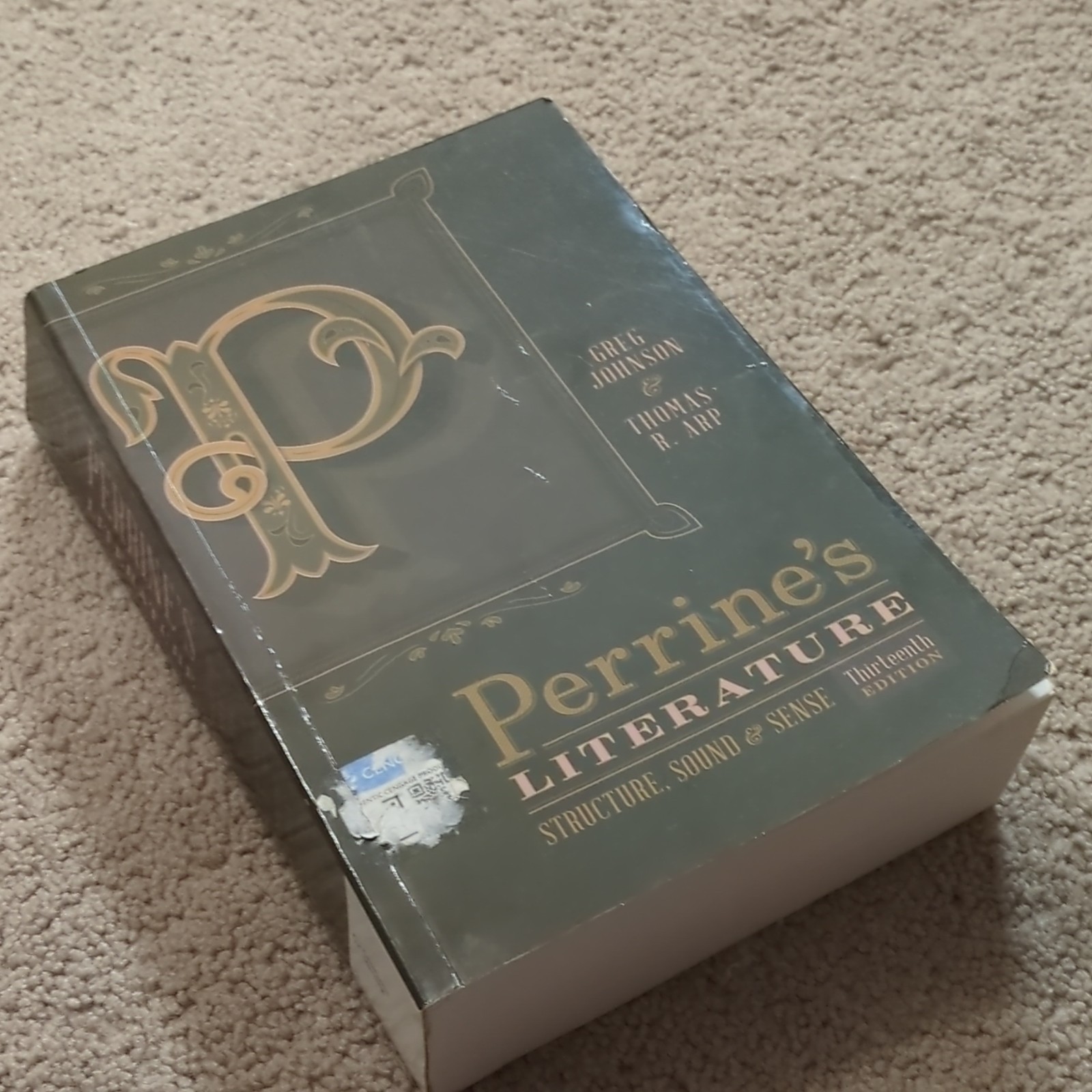 Cengage Perrine’s Literature Structure Sound & Sense 13th Ed Johnson Arp PB 2009