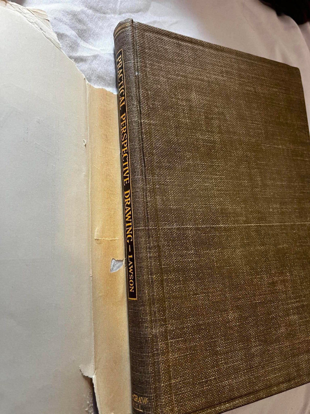 RARE DUST JACKET Practical Perspective Drawing Philip Lawson 1943 1st Edition