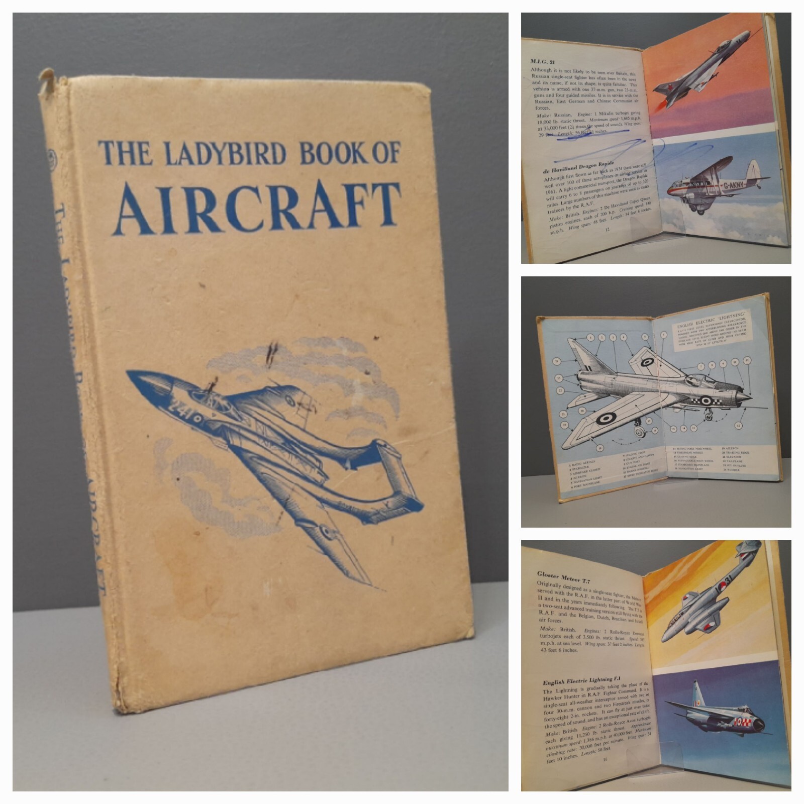 Vintage Aircraft Book Ladybird Series 584 1964 1st Edition