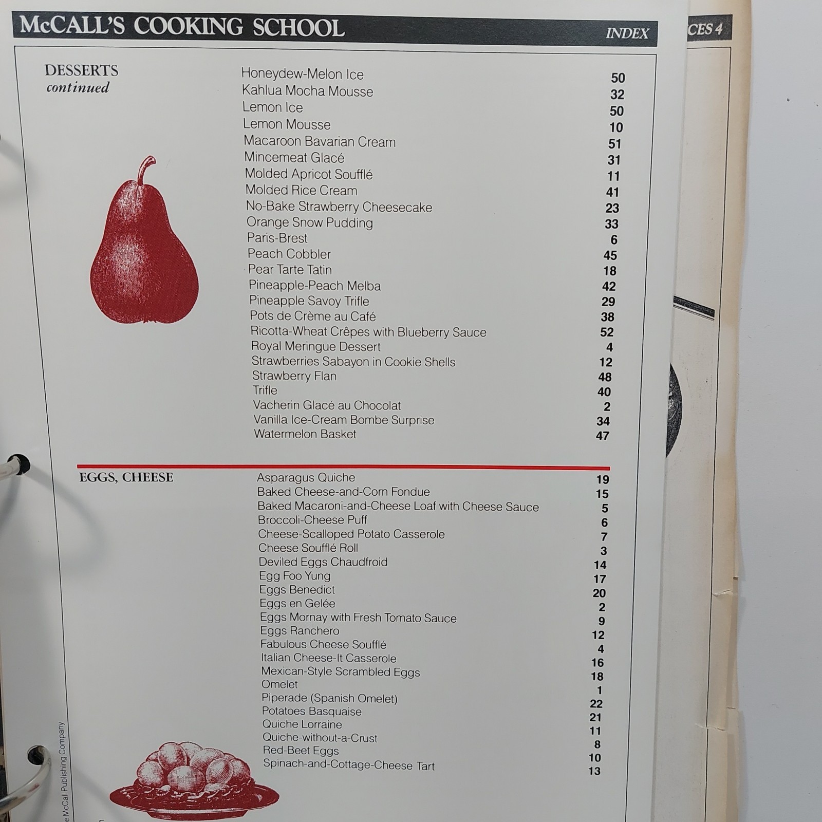 McCall’s Cooking School, 3 Volume Set, 3 Ring Binder Complete