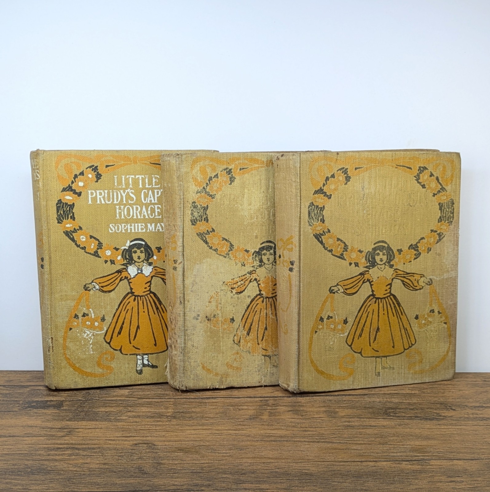 Antique Lot of 3 Books – c. 1910s Little Prudy Series by Sophie May