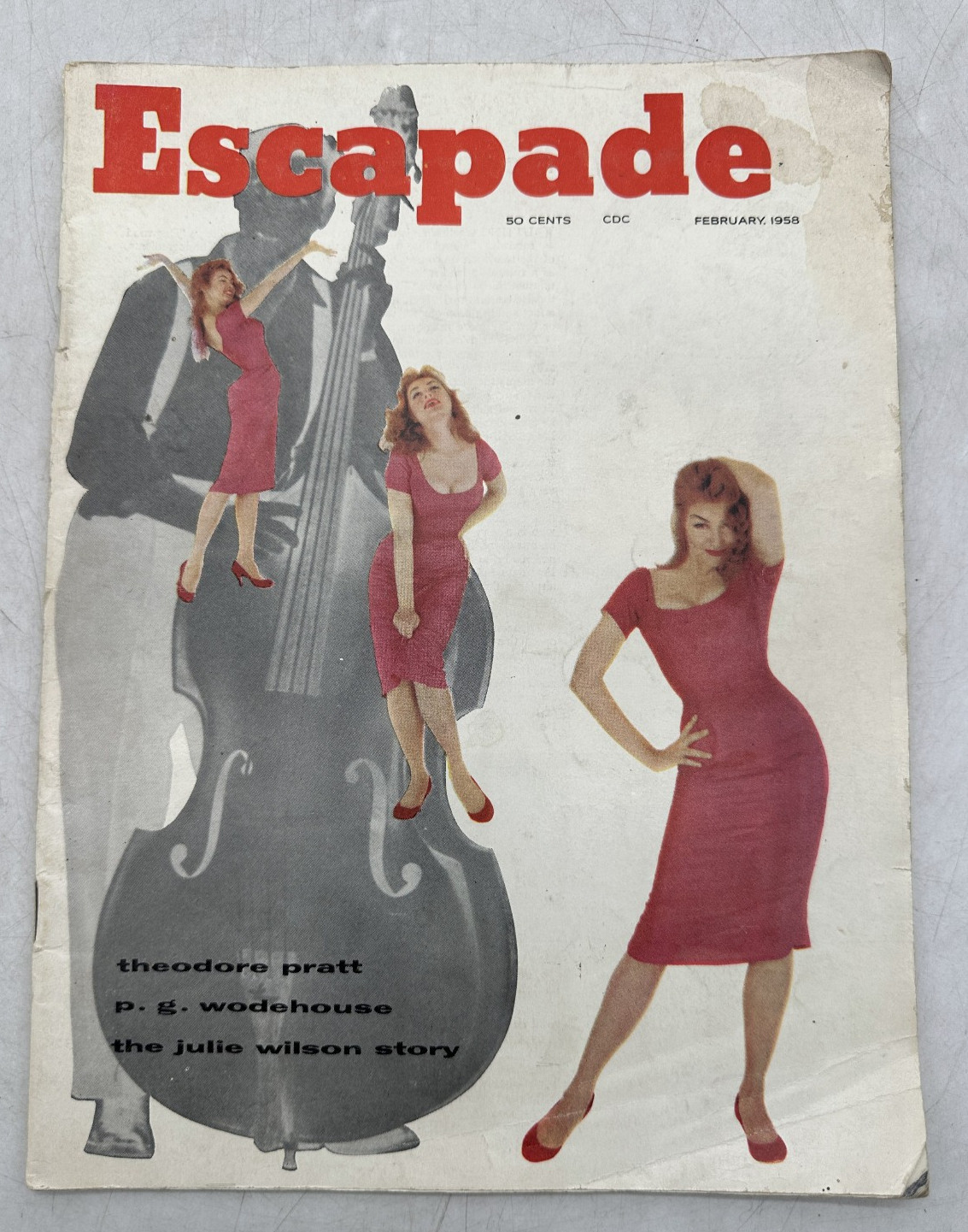 Escapade Men’s Interest Magazine February 1958 Pin-Up G/VG
